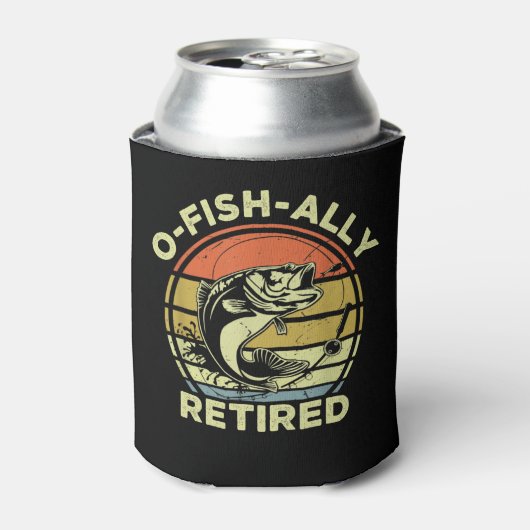 Ofishally Retired Funny Fishing 缶クーラー (缶正面)