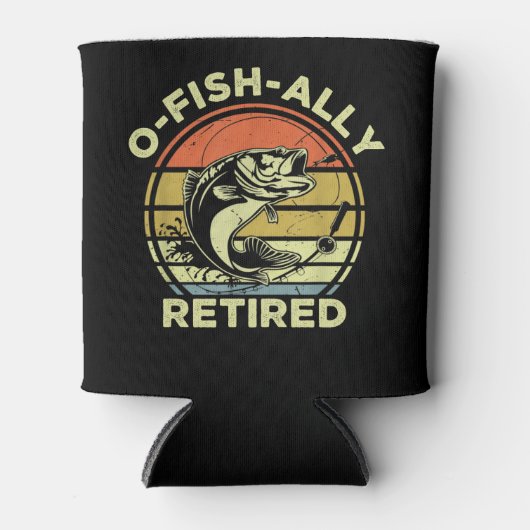 Ofishally Retired Funny Fishing 缶クーラー (正面)