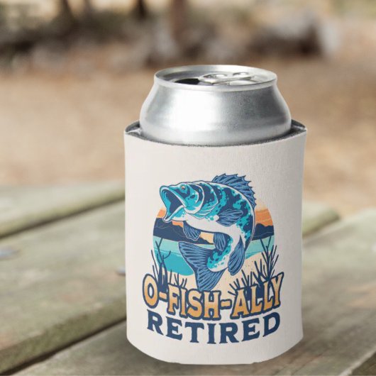 Ofishally Retired Funny Fishing 缶クーラー
