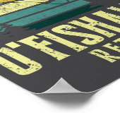 Ofishally Retired Funny Fishing Retirement  ポスター (角)