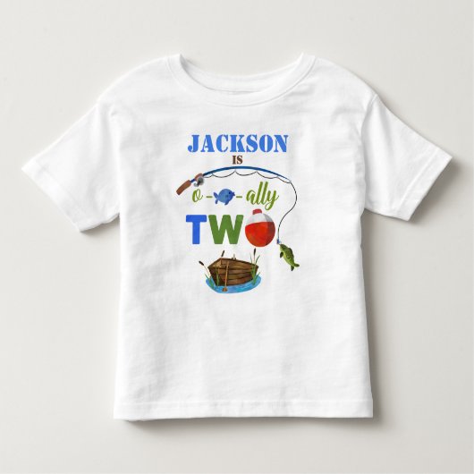 OFISHALLY TWOベビーTシャツO-fish-ally TWO boy トドラーTシャツ (正面)