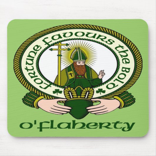 O'Flahertyの一族のモットーのマウスパッド マウスパッド (正面)