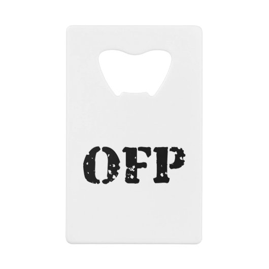 OFP クレジットカード栓抜き (正面)