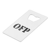 OFP クレジットカード栓抜き (正面アングル)