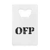 OFP クレジットカード栓抜き (裏面)