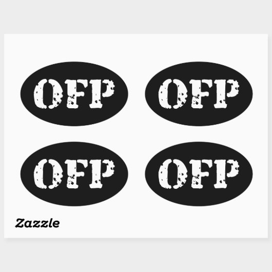 OFP 楕円形シール (シート)