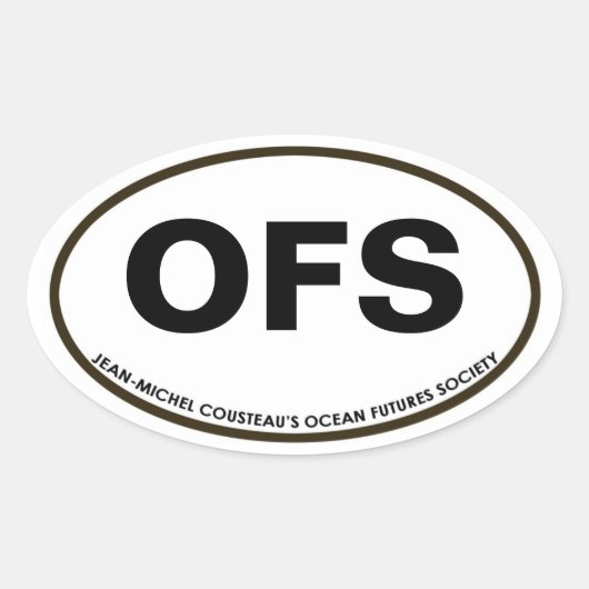 OFSオーバルステッカー 楕円形シール (正面)