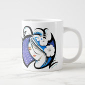 OGグラフィティゲイシャタトゥーデザイン ジャンボコーヒーマグカップ (右)