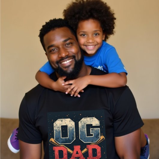 OGパーソナライズされたパパヴィンテージ野球父の日 Tシャツ