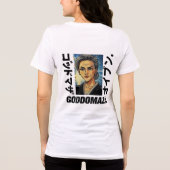 OG桃子ヘッドのカラーはっきりした文字背面 トライブレンドＴシャツ (裏面)