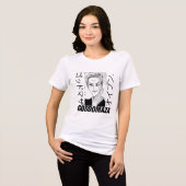 OG桃子ヘッド白黒T トライブレンドTシャツ (正面全面)