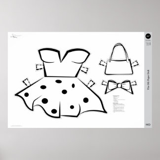 OG紙人形の衣装：中 ポスター