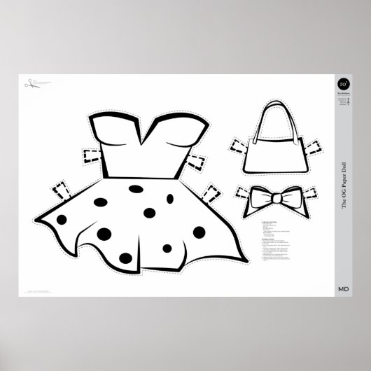 OG紙人形の衣装：中 ポスター (正面)