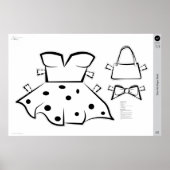 OG紙人形の衣装：大 ポスター (正面)