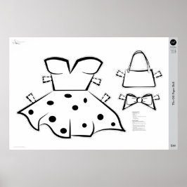 OG紙人形の衣装：小 ポスター