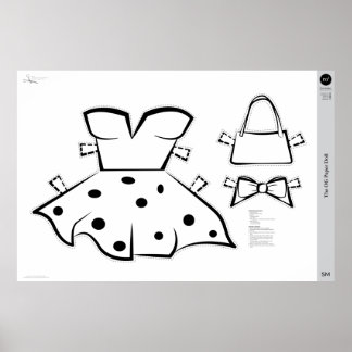 OG紙人形の衣装：小 ポスター