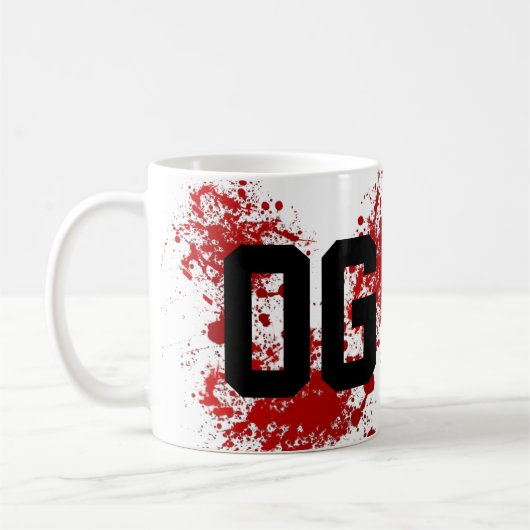 OG |の元のギャングのゲットーの刺客の生命ギャング コーヒーマグカップ (左)