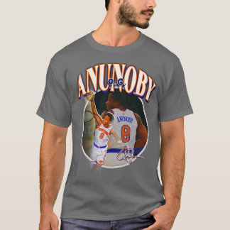 OG Anunoby New YorkバスケットボールNY NYCジャージーートロン Tシャツ