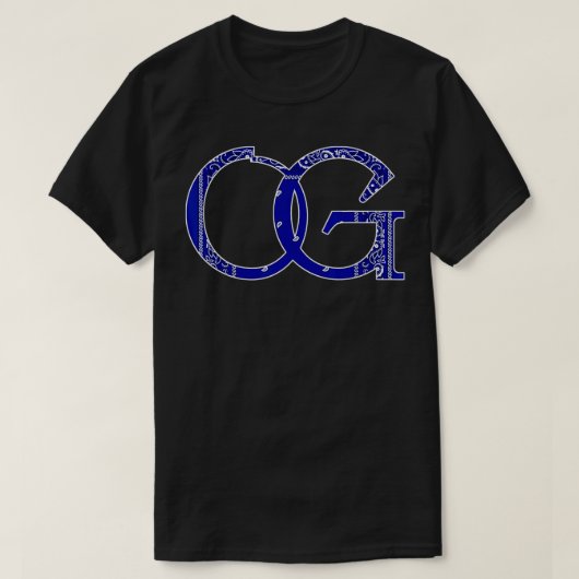 OG Blue bandana print Mens Original Gangster Long  Tシャツ (デザイン正面)