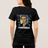 OG M.OMOKOカラーブラックバックビュー トライブレンドＴシャツ (裏面)