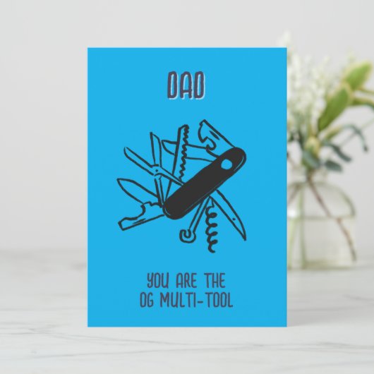 OG Multi-tool father's day - holiday card シーズンカード (スタンド正面)