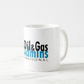 OGAの国際的なロゴのコップ コーヒーマグカップ (正面右)