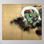 Ogata Kōrin Wind God ポスター (正面)
