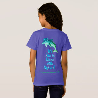 OgburnスクールマスコットTシャツ - ガールズ ファイン ニットジャージー Tシャツ