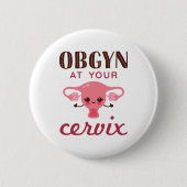 OGBYN At Your Cervix 缶バッジ (正面)