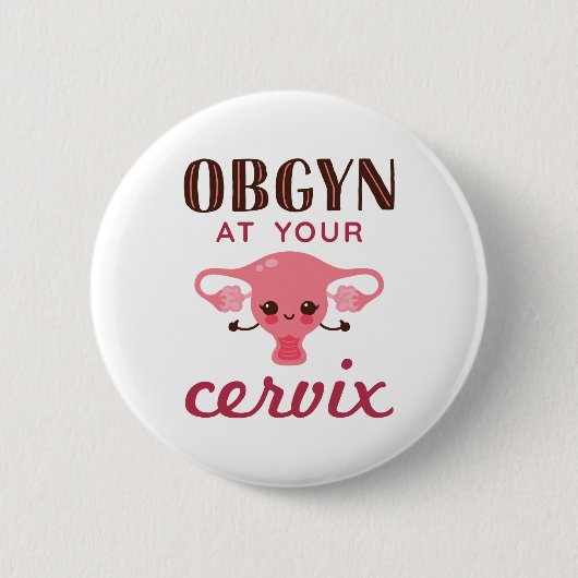 OGBYN At Your Cervix 缶バッジ (正面)