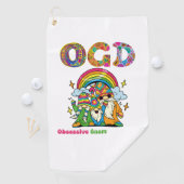 OGD – 強迫性障害格言 – かわいいヒッピー格言 ゴルフタオル (インサイチュ)