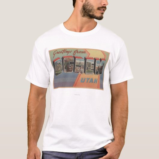 OgdenのUtahLargeの手紙ScenesOgden、UT 3 Tシャツ (正面)