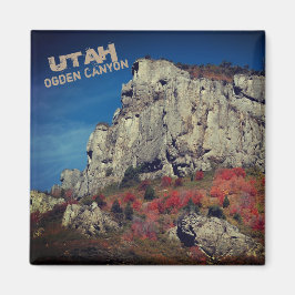 Ogden Canyon, Norther Utah Rock Cliffs マグネット