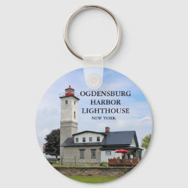 Ogdensburg Harbor Light house, New York Keychain キーホルダー