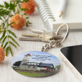 Ogdensburg Harbor Light house, New York Keychain キーホルダー (側面)