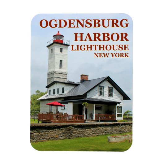 Ogdensburg Harbor Light house, New York Magnet マグネット (縦)