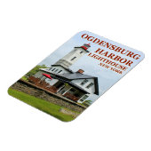 Ogdensburg Harbor Light house, New York Magnet マグネット (左側)