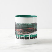Oggun mug TwoTone with train（列車付きのオグン·マグ·ツートーン） マグカップ (中央)