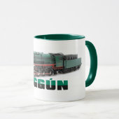 Oggun mug TwoTone with train（列車付きのオグン·マグ·ツートーン） マグカップ (正面右)
