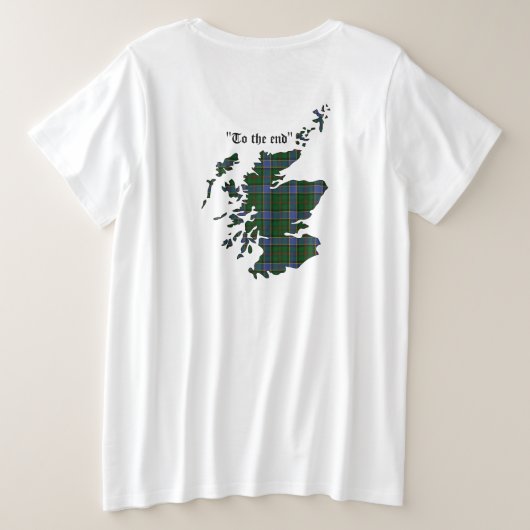 Ogilvie/Ogilvy Clan Women's プラスサイズTシャツ (デザイン裏面)