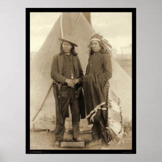 Oglala Chiefs Red Cloud & American Horse SD 1891 ポスター
