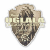 Oglala Lakota (arrowhead) シール (正面)