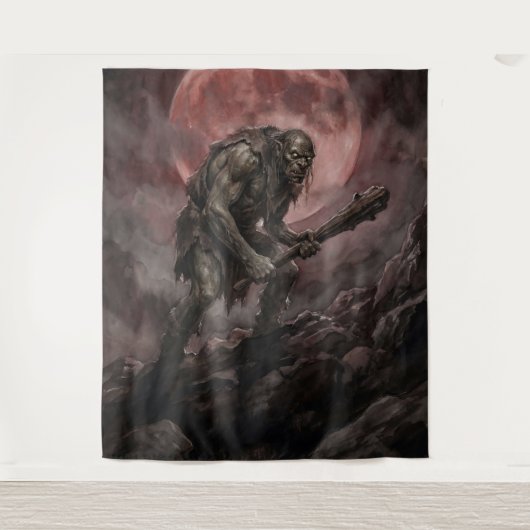 Ogre Beneath the Blood Moon タペストリー (正面)