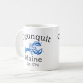 Ogunquitの青いロブスター"バー港メイン" コーヒーマグカップ (正面左)