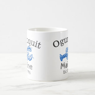Ogunquitの青いロブスター"バー港メイン" コーヒーマグカップ