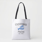 Ogunquitメインのロブスターのトートバック トートバッグ (正面)