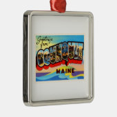 Ogunquitメイン私古いヴィンテージ旅行記念品 メタルオーナメント (右)