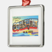 Ogunquitメイン私古いヴィンテージ旅行記念品 メタルオーナメント (左)