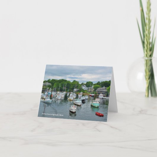 Ogunquit、メインのパーキンズの入江 カード (正面)