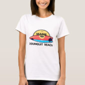 Ogunquit Beach Maine Surfboard Beach Surfing  Tシャツ (正面)